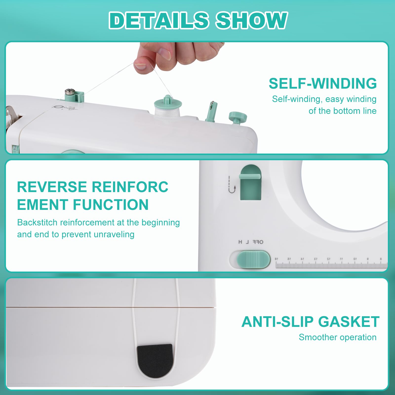 **Best Beginner Sewing Machine for Adults - Double Needle & Double Thread with Extension Table, Foot Pedal & LED Light - Perfect for Home DIY Projects, Quilting & Clothing Repair**