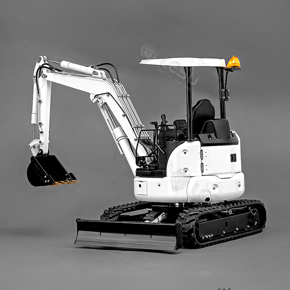 1/14 Scale Metal LESU PC30 RC Hydraulic Excavator Toy - 6CH Plunger Valve Remote Control, Mini Pump, RTR with Flysky ST8 Radio & Battery - Perfect for Construction Simulation, Backyard Digging & RC Hobby Enthusiasts