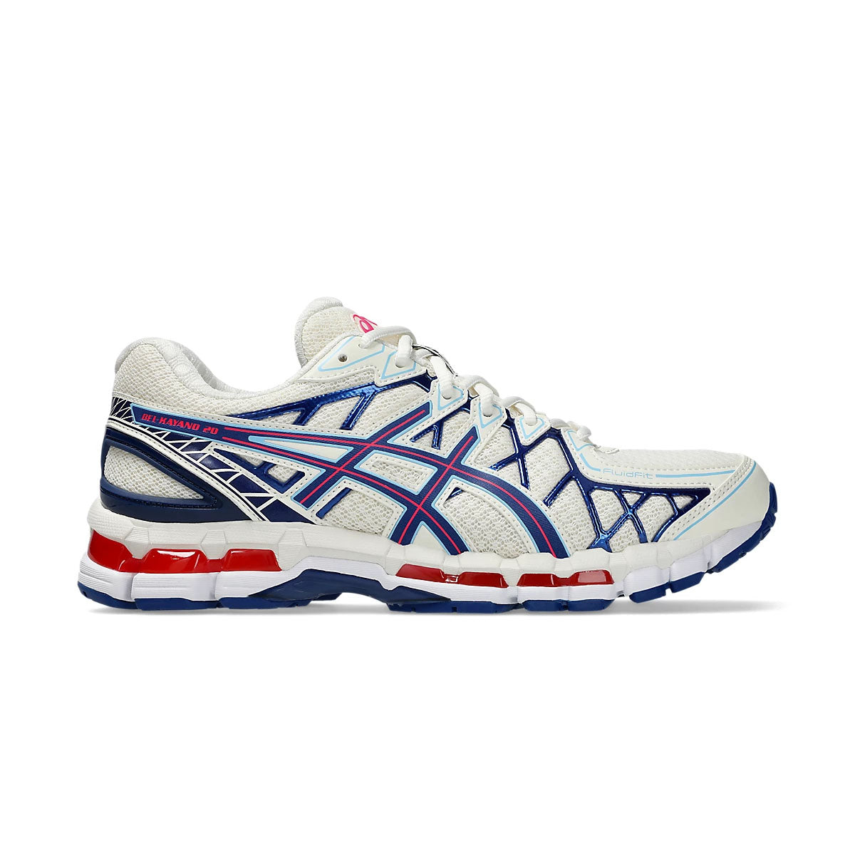 ASICS GEL-Kayano 20 Running Shoes for Men - 'Cream Deep Marine' Colorway | Premium Cushioning & Stability for Long-Distance Running, Jogging & Fitness Training