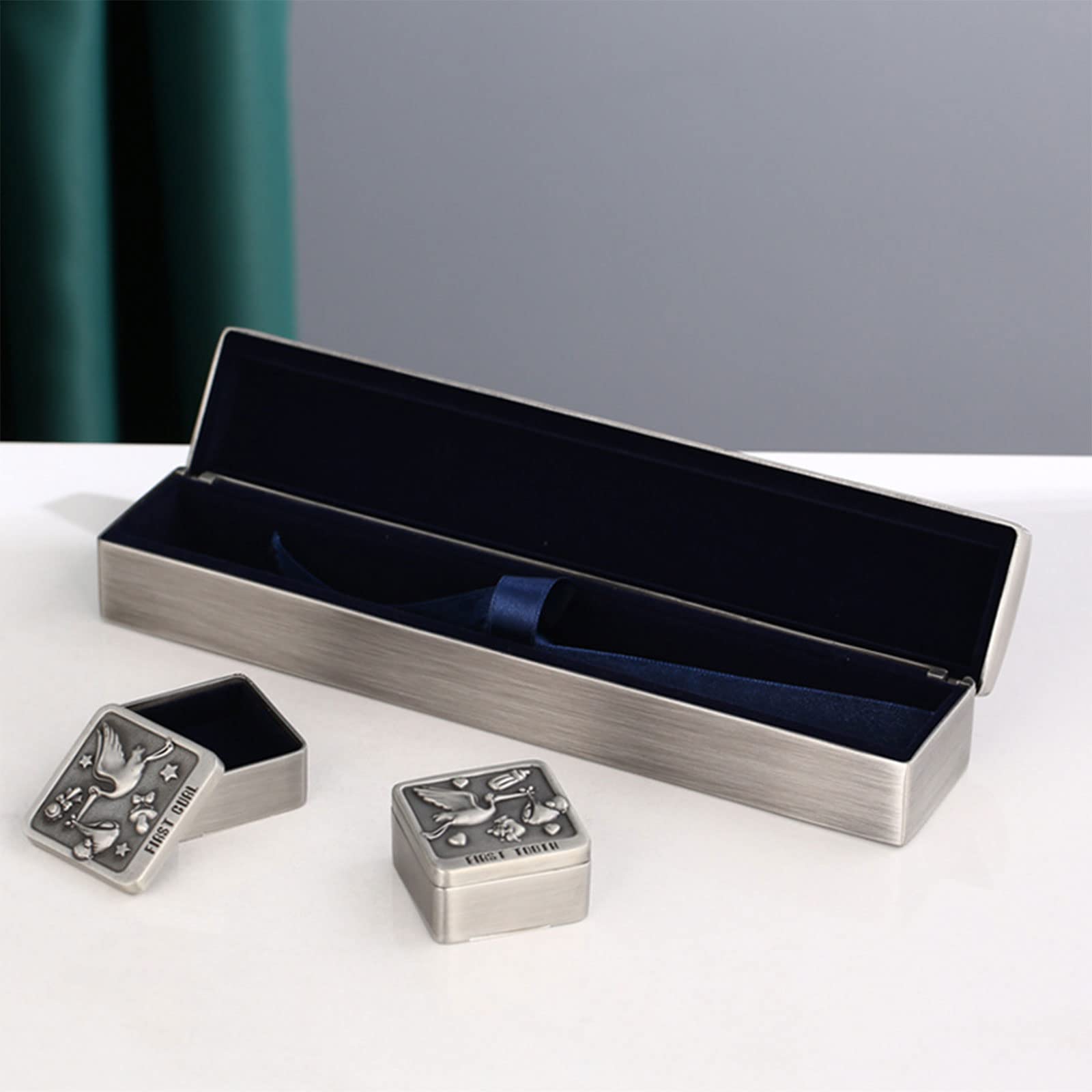 CHIUEAST Kids Tooth Storage Box - Metal Organizer for Lost & Deciduous Teeth Collection | Perfect Tooth Fairy Keepsake & Childhood Memory Preservation