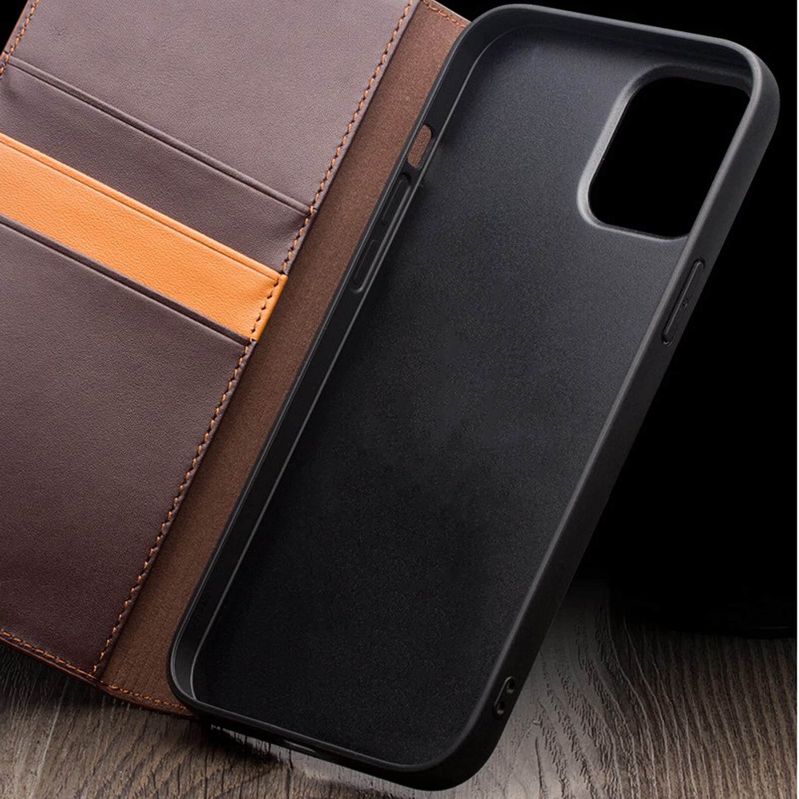Premium Leather Wallet Phone Case for iPhone 13 Pro Max (6.7