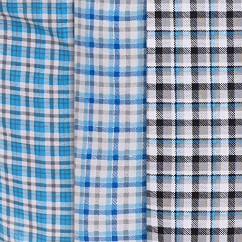 3 Pack - Greys-blues Plaids