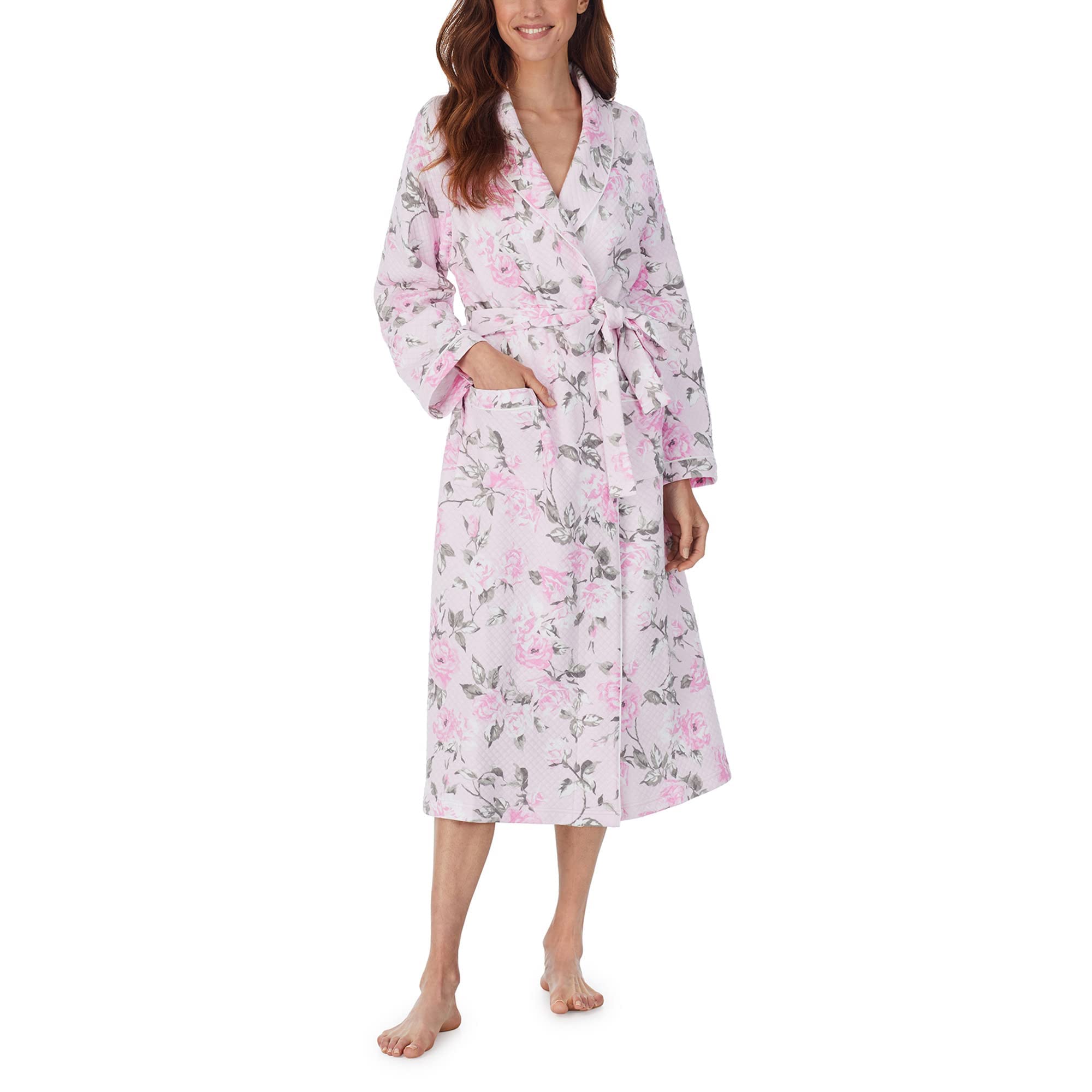 Eileen West Women's Wrap Robe - Soft & Comfortable Bathrobe for Spa, Lounge & Relaxation at Home