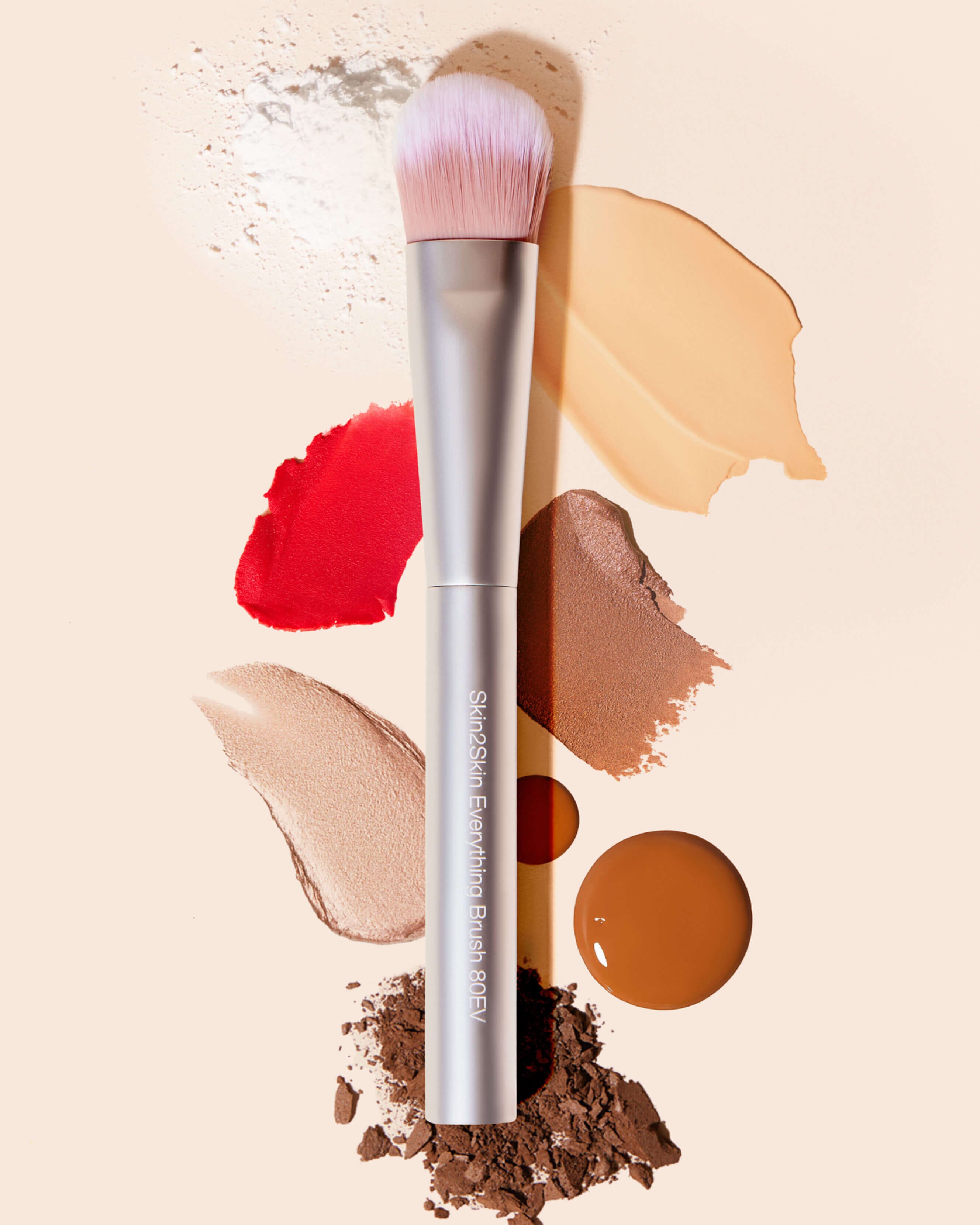 Skin2Skin Everything Brush - Professional Makeup Brush Set for Flawless Foundation, Blending & Contouring | Perfect for Everyday Makeup, Travel & Professional Use