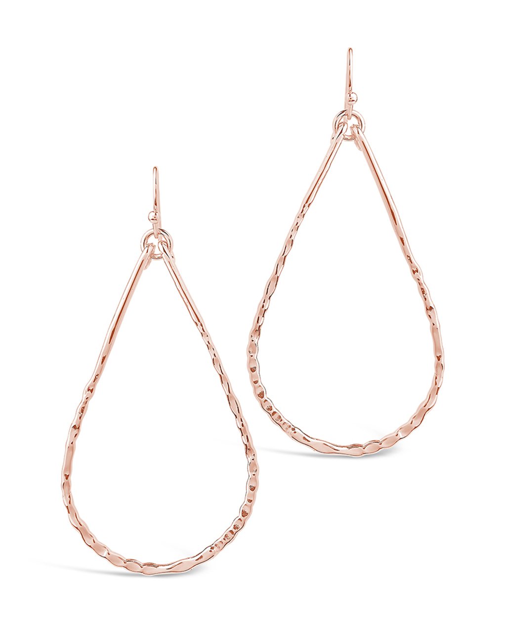 Hammered Teardrop Dangle Earrings for Women - Handmade Boho Chic Jewelry - Perfect for Parties, Weddings & Everyday Wear