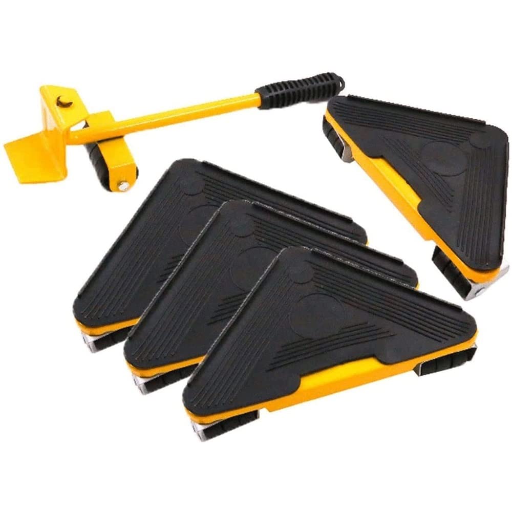 5-Piece Heavy Duty Furniture Slider Set - Easy Move & Lift Tool for Couches, Beds, Appliances (330Lbs Capacity) - Perfect for Home Moving, Rearranging & DIY Projects