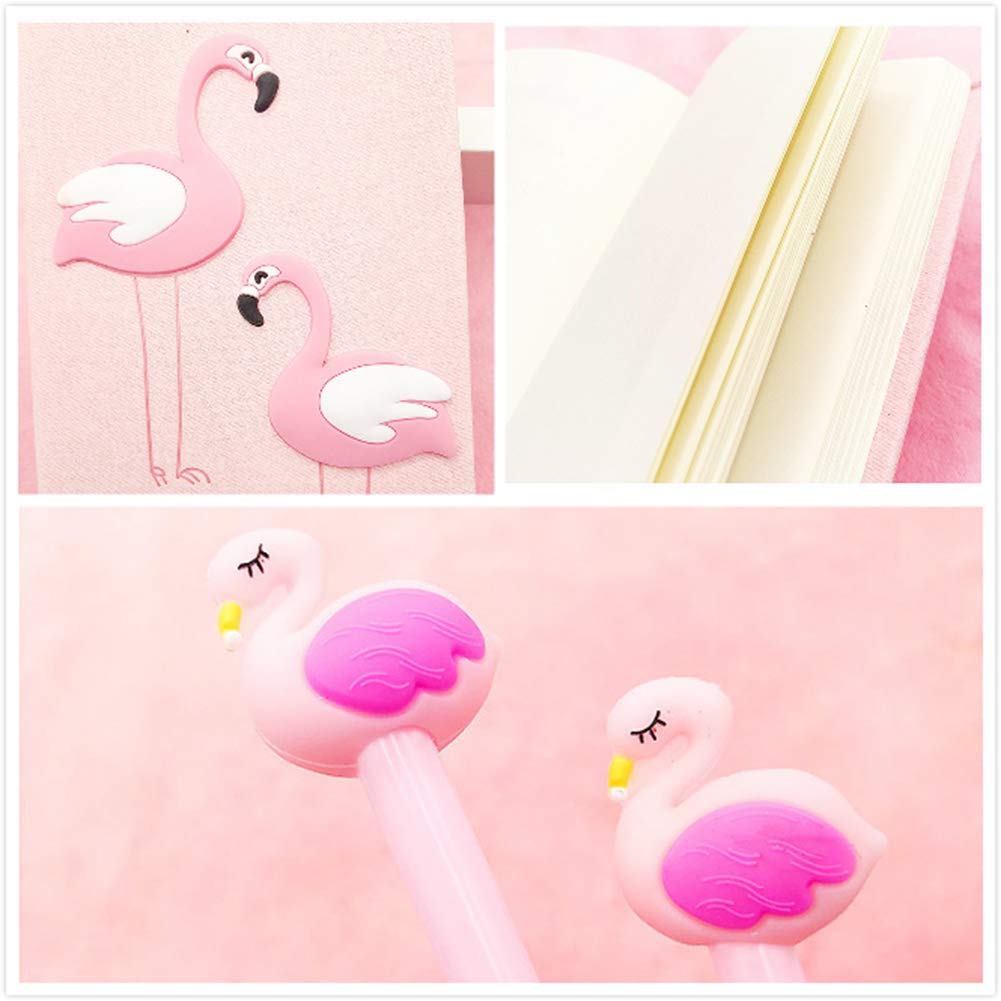 Flamingo Notebook & Pen Set - Pink Diary for School, Office, Gifts