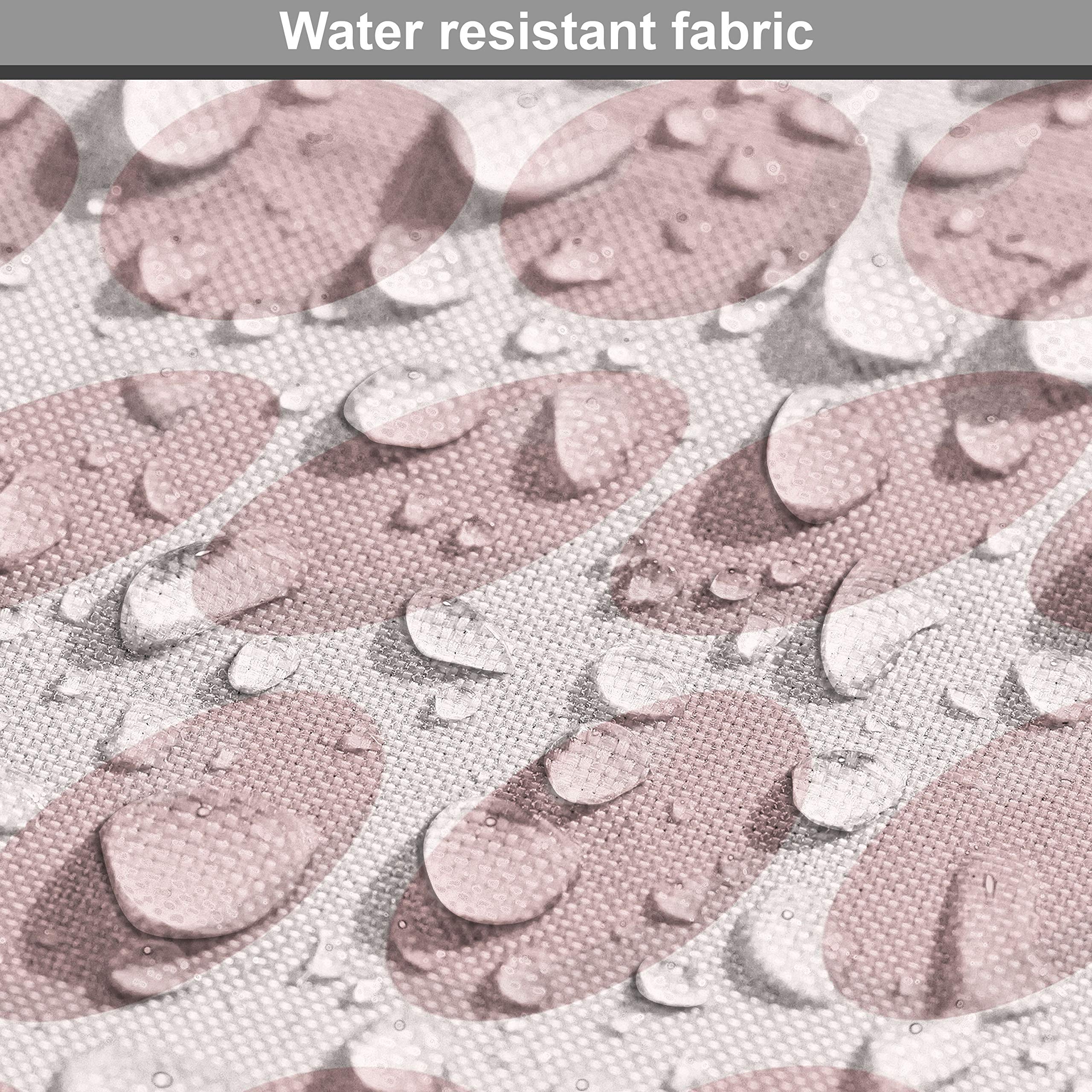 Ambesonne Neutral Pastel Easter Eggs Dusty Pink Fabric by The Yard - Decorative Upholstery Material for Sofa, Curtains & Home Decor (10 Yards, Pale Pink Blush) - Perfect for Spring Home Decor, DIY Crafts & Easter Table Settings