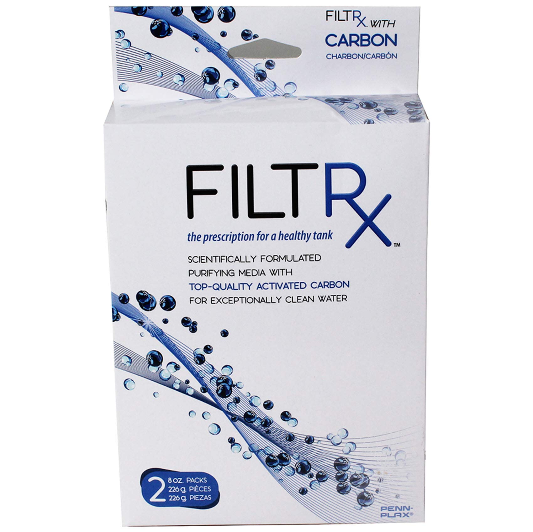 Penn-Plax Filtrx Purifying Media for Canister Filters – Activated Carbon Water Filter Media (CFSCB1) – Compatible with Cascade, Marlin & Major Aquarium Filter Systems – Improves Water Clarity & Removes Odors – Perfect for Freshwater & Saltwater Fish Tanks