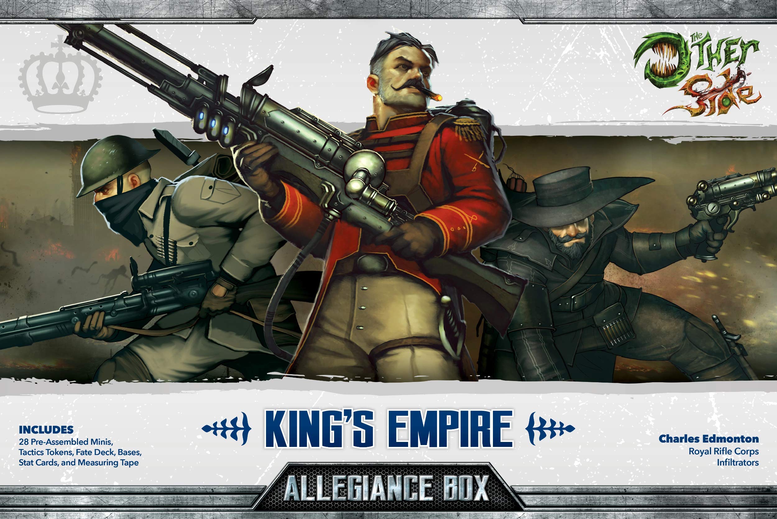 Wyrd King's Empire Allegiance Box - Malifaux Miniature Game Starter Set for Tabletop Strategy & Roleplaying Adventures