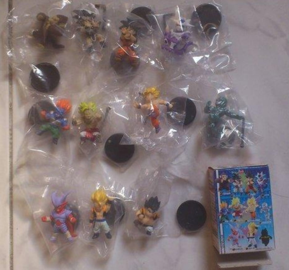 Bandai Dragon Ball Z Deformation Movie 10+1 Secret 11 Mini Action Figure Set - Collectible Anime Figures for Display, Gifts & Anime Merchandise Collections