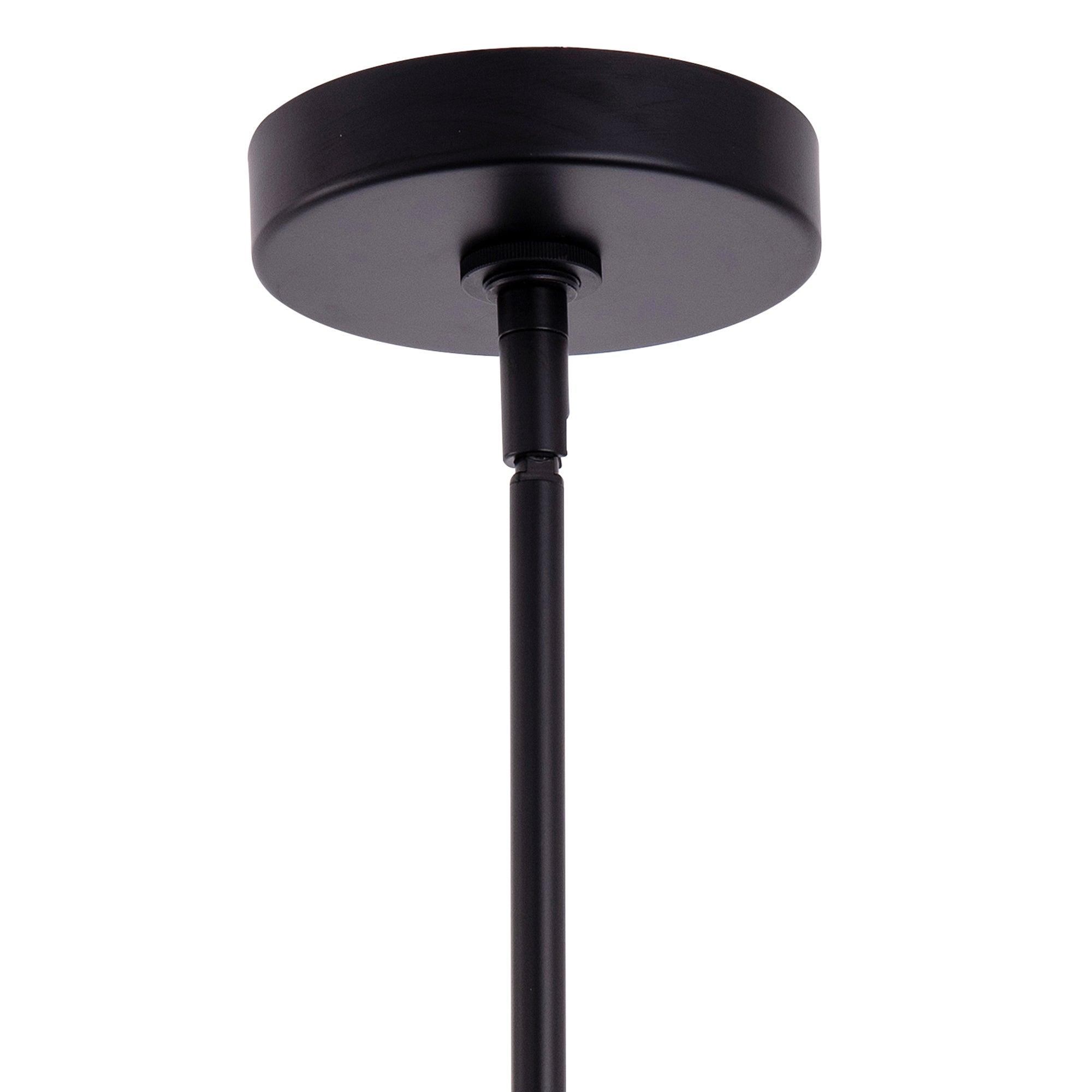 Modern 1-Light Metal Dimmable Pendant Light Fixture for Kitchen Island, Dining Room, or Bedroom - Adjustable Hanging Ceiling Lamp with Vintage Industrial Style