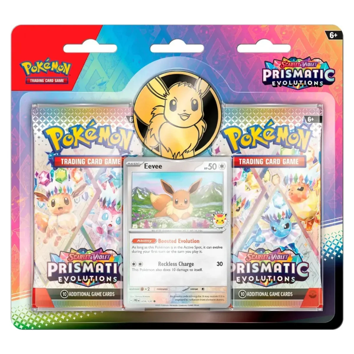 Pokemon Prismatic Evolutions 2-Pack Blister - Rare Trading Cards for Collectors & Battles - Perfect for Gifts, Tournaments & Game Nights