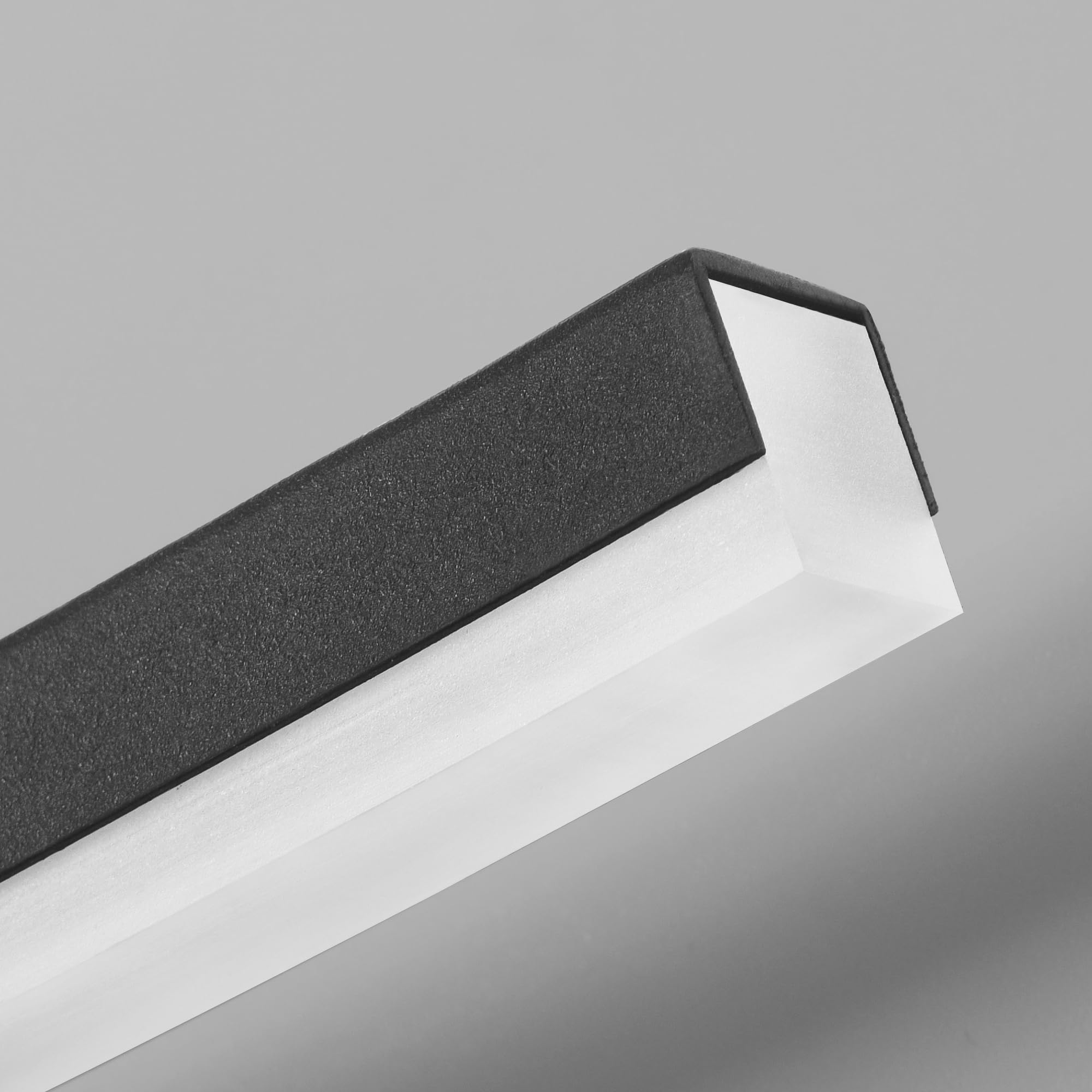 Dimmable Black LED Bathroom Vanity Light - 24in Mirror Lighting for Modern Bathrooms