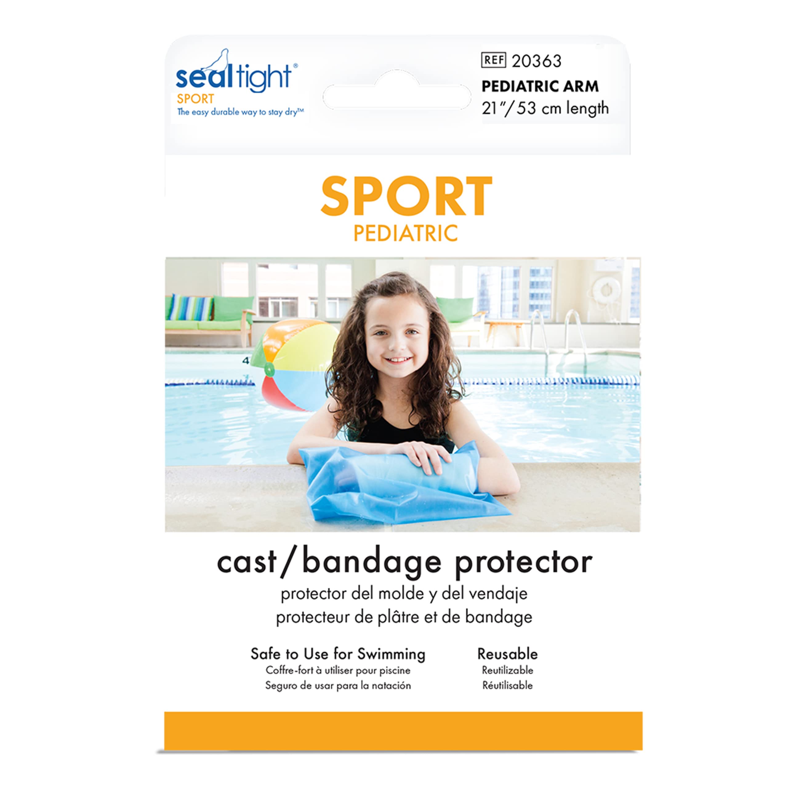 Brownmed Seal Tight Sport Pediatric Waterproof Arm Cast Cover for Kids - Durable Swimming & Shower Protector for Arm Casts - Perfect for Pool, Beach & Bath Time (Pediatric Arm Cast Protector)