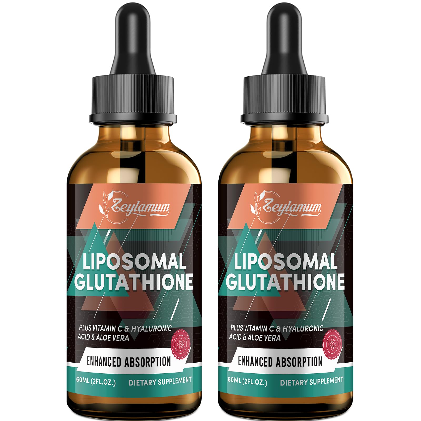 2000MG Liposomal Glutathione Liquid Drops - Premium Antioxidant Supplement with Vitamin C & Hyaluronic Acid for Enhanced Absorption | Supports Liver Detox, Skin Health & Immune Boost | 4.05 OZ Bottle for Daily Wellness & Anti-Aging Routine
