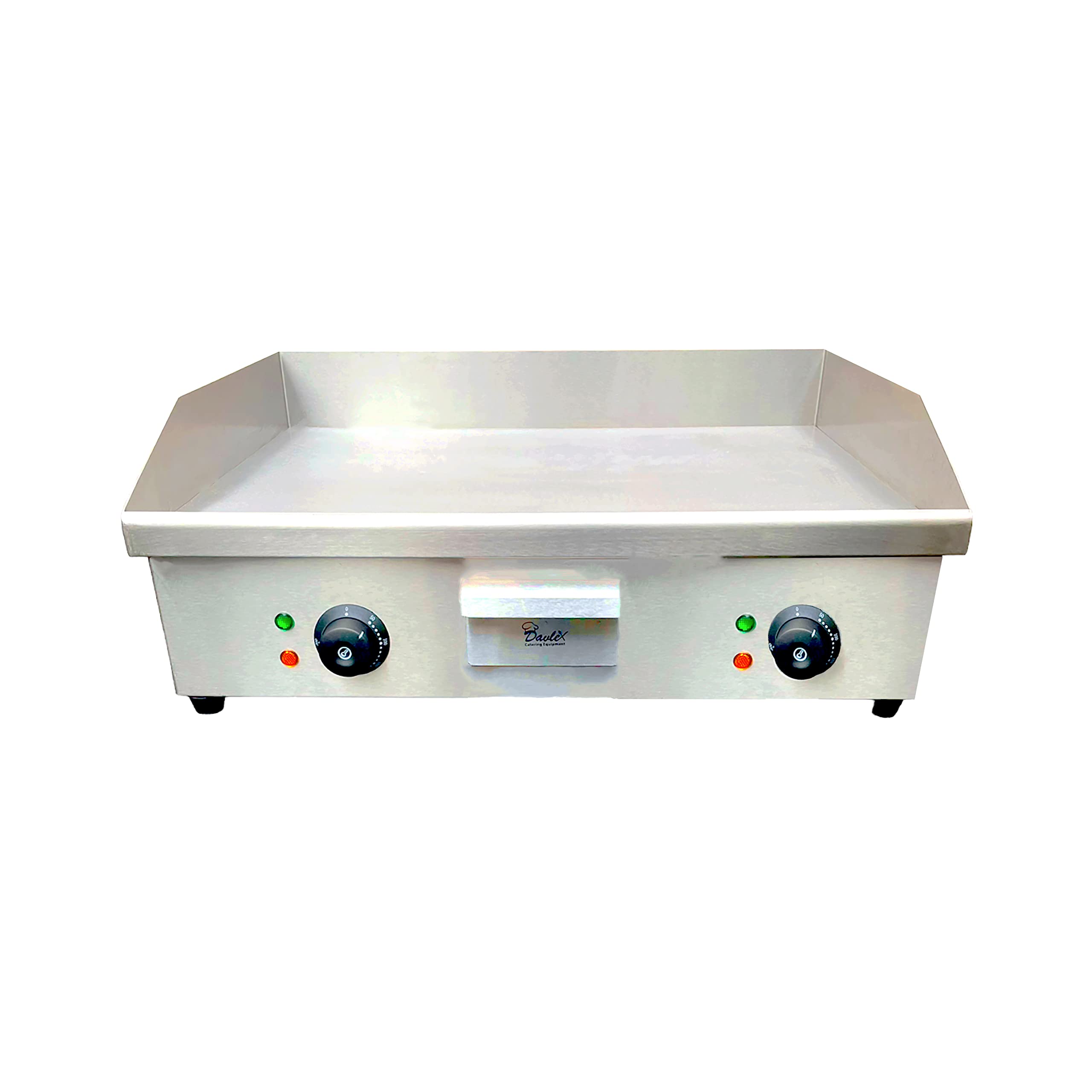 Davlex 600mm Large Commercial Electric Steel Griddle Hotplate – Twin Sided Bacon Egg Sausage Fryer & Double Grill for Restaurants, Diners, and Food Trucks