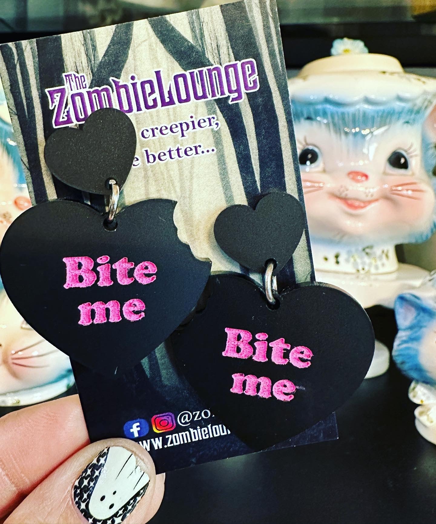 Bite Me Earrings - Unique Vampire Fang Jewelry for Women | Gothic Punk Accessories for Halloween, Cosplay & Everyday Wear