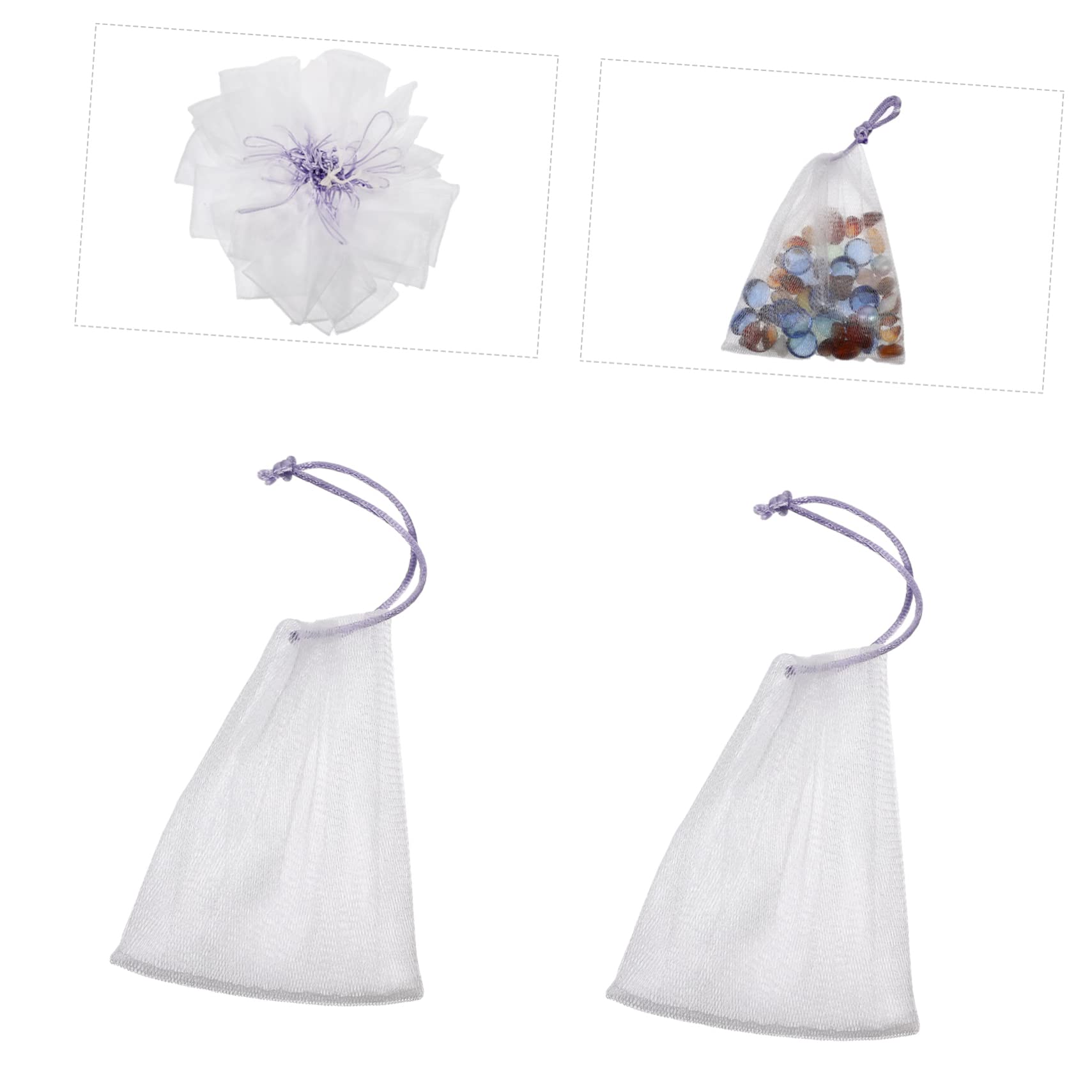 Luxury Shower Soap Bubbler & Foaming Net for Face - Ultra Soft Texture & Quick Dry - Perfect for Spa Day, Sensitive Skin Care & Relaxing Bath Time