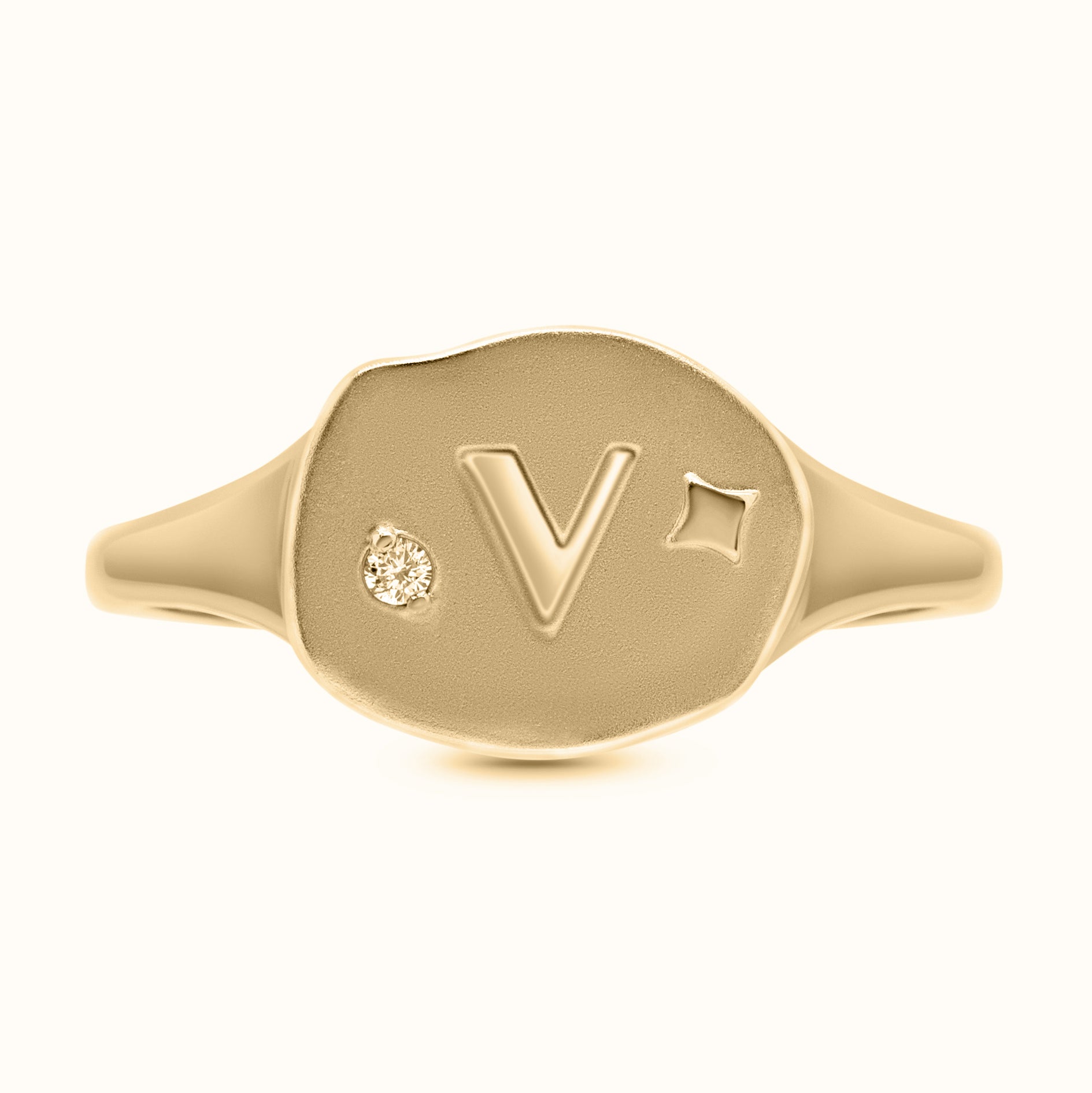 Athena Initial Ring - Personalized Silver Name Ring for Women, Custom Engraved Jewelry Gift - Perfect for Birthdays, Anniversaries & Everyday Wear