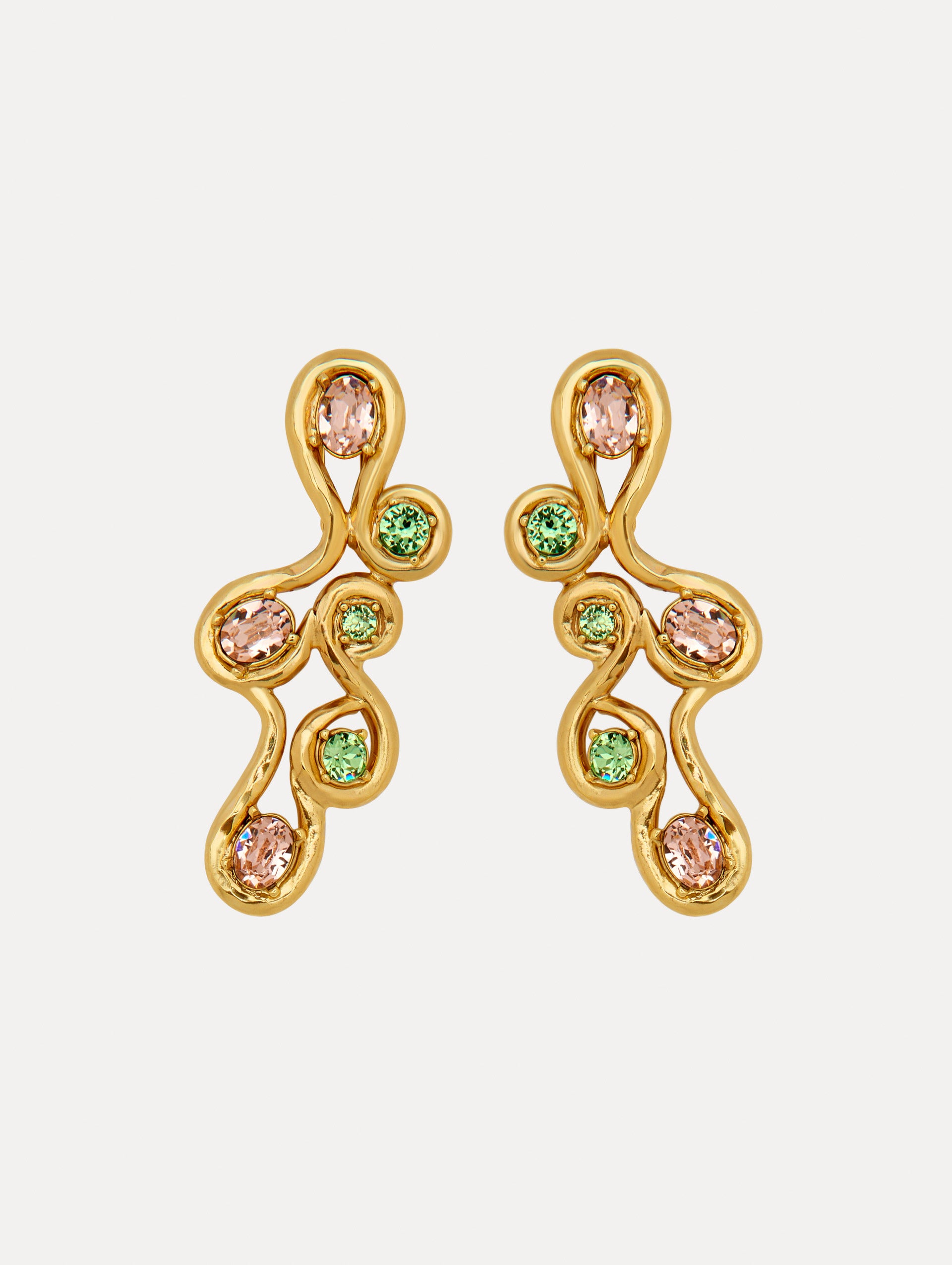 Sparkling Crystal Wrap Clip-On Earrings for Women - Elegant Non-Pierced Ear Jewelry for Parties, Weddings & Special Occasions