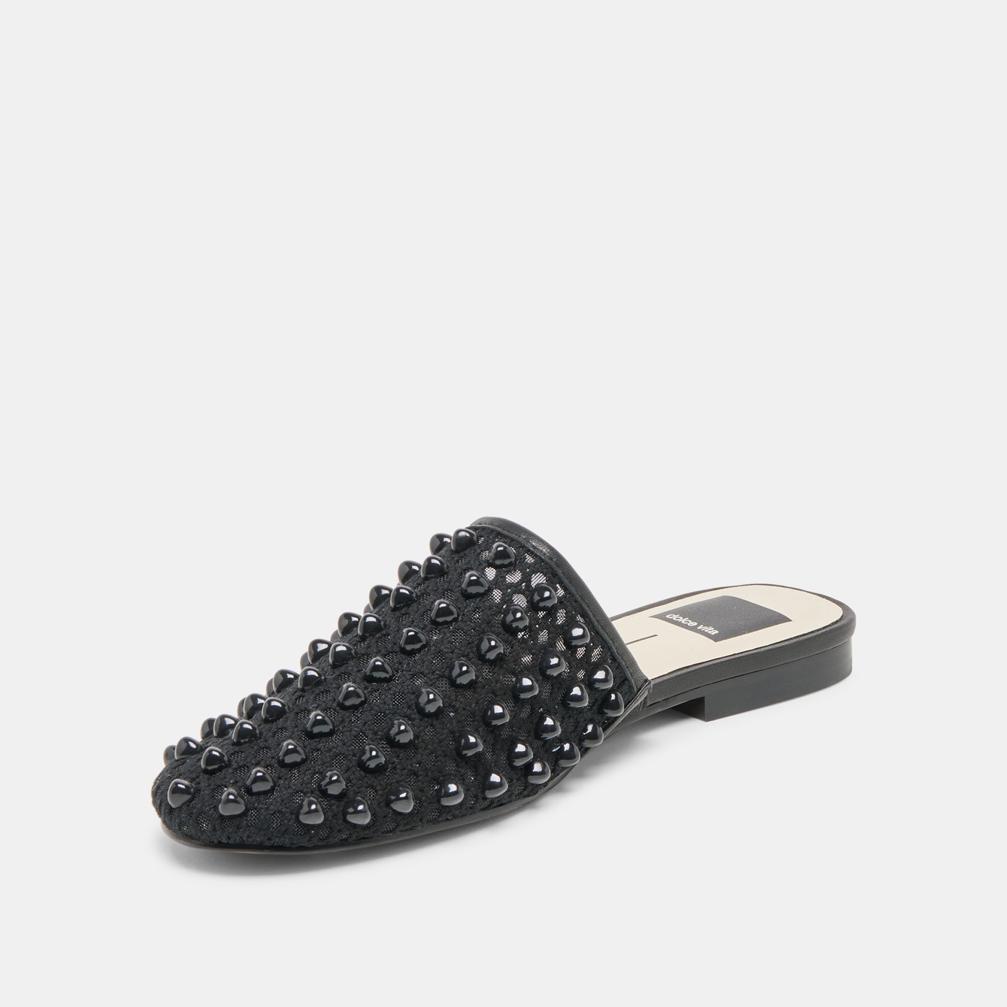 ROVA BEAD FLATS ONYX BEADED MESH - Stylish & Comfortable Women's Sandals for Casual Wear, Beach & Summer Outfits
