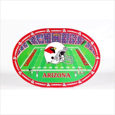Arizona Cardinals NFL Team Logo Placemats Set of 4 - Non-Slip Football Themed Table Mats for Game Day Parties, Dining Room Decor & Sports Fan Gifts