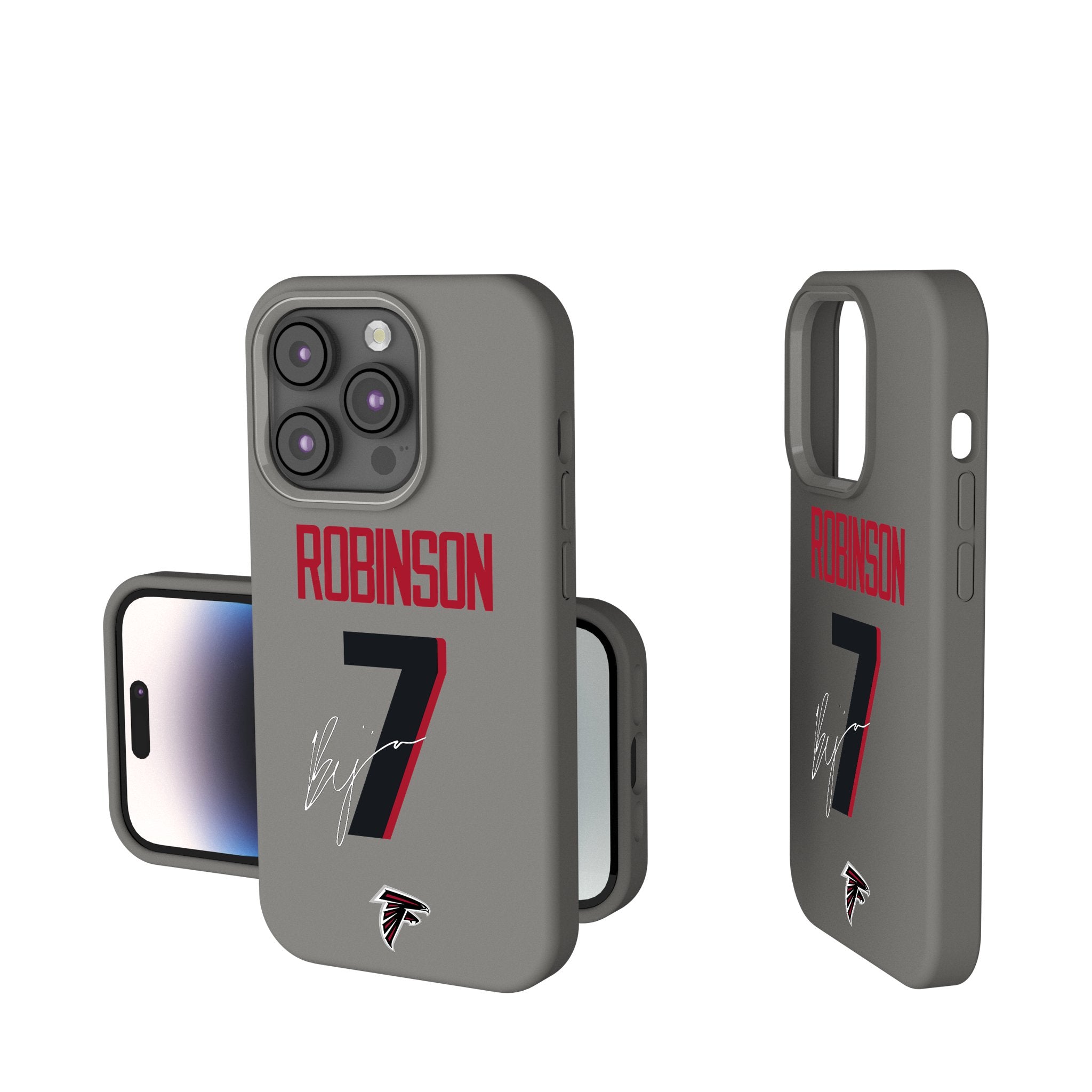 Bijan Robinson Atlanta Falcons NFL Football Team Soft Touch Phone Case for iPhone & Samsung - Perfect for Game Day & Falcons Fans