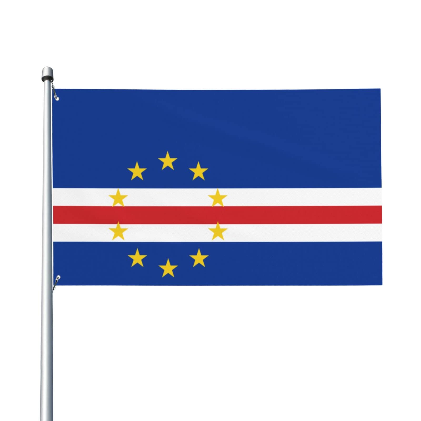 Cape Verde Flag 3x5 FT - Durable Outdoor & Indoor Flag for Home Decor, Camping, Parties, and National Celebrations | Perfect for Garden, Patio, and Sporting Events