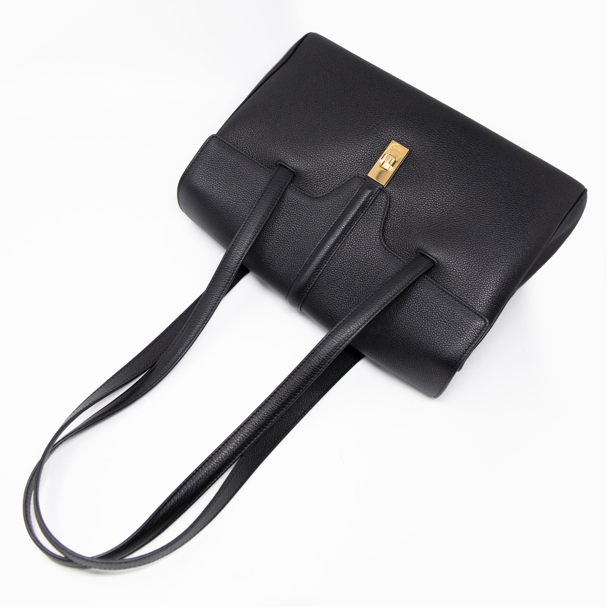 Celine Black Medium Soft 16 Leather Shoulder Bag - Luxury Handbag for Women, Perfect for Work, Travel & Everyday Use