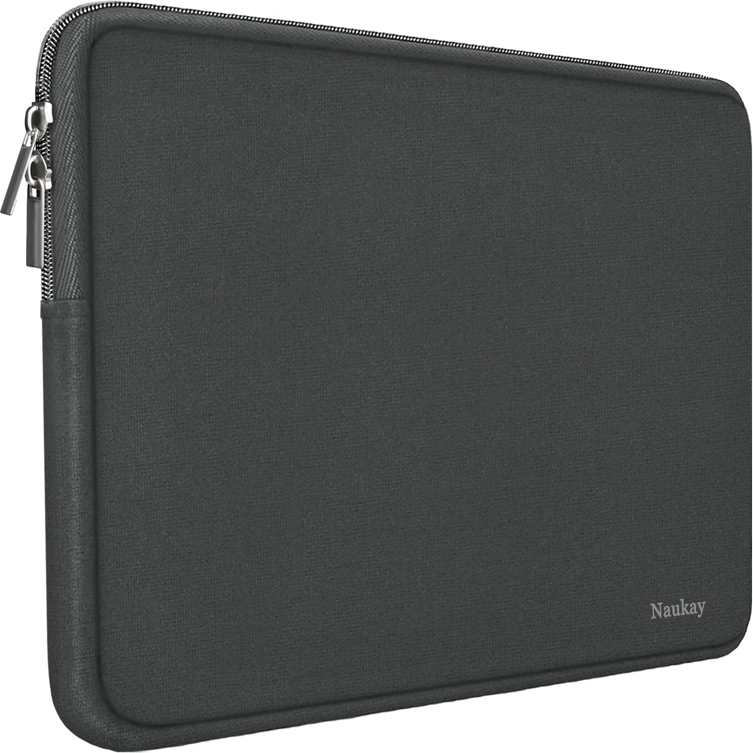 15.6 Inch Neoprene Laptop Sleeve Bag - Water Resistant Notebook Case for MacBook, Tablet & Computer - Grey, Perfect for Office, Travel & School