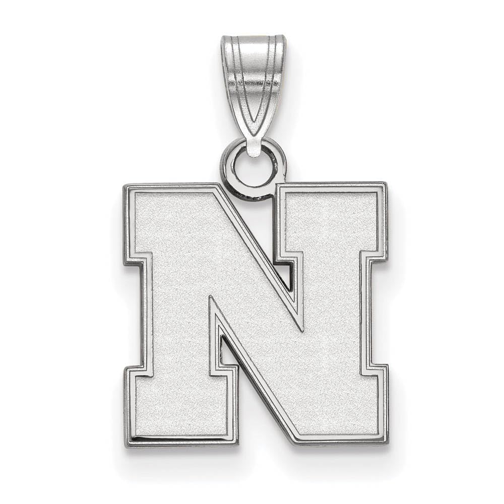 10k White Gold Nebraska Small (1/2 Inch) Pendant - Elegant Jewelry for Women, Perfect for Gifts, Anniversaries & Special Occasions