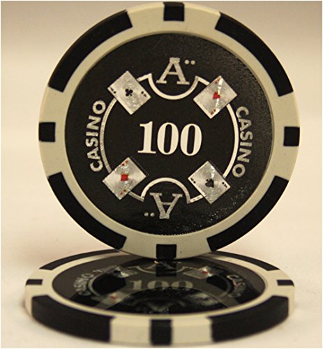 1000pcs MRC Poker Chips Set - Professional Casino Grade Ace Design with Durable Acrylic Storage Case | Perfect for Home Poker Games, Casino Nights, and Gift Giving