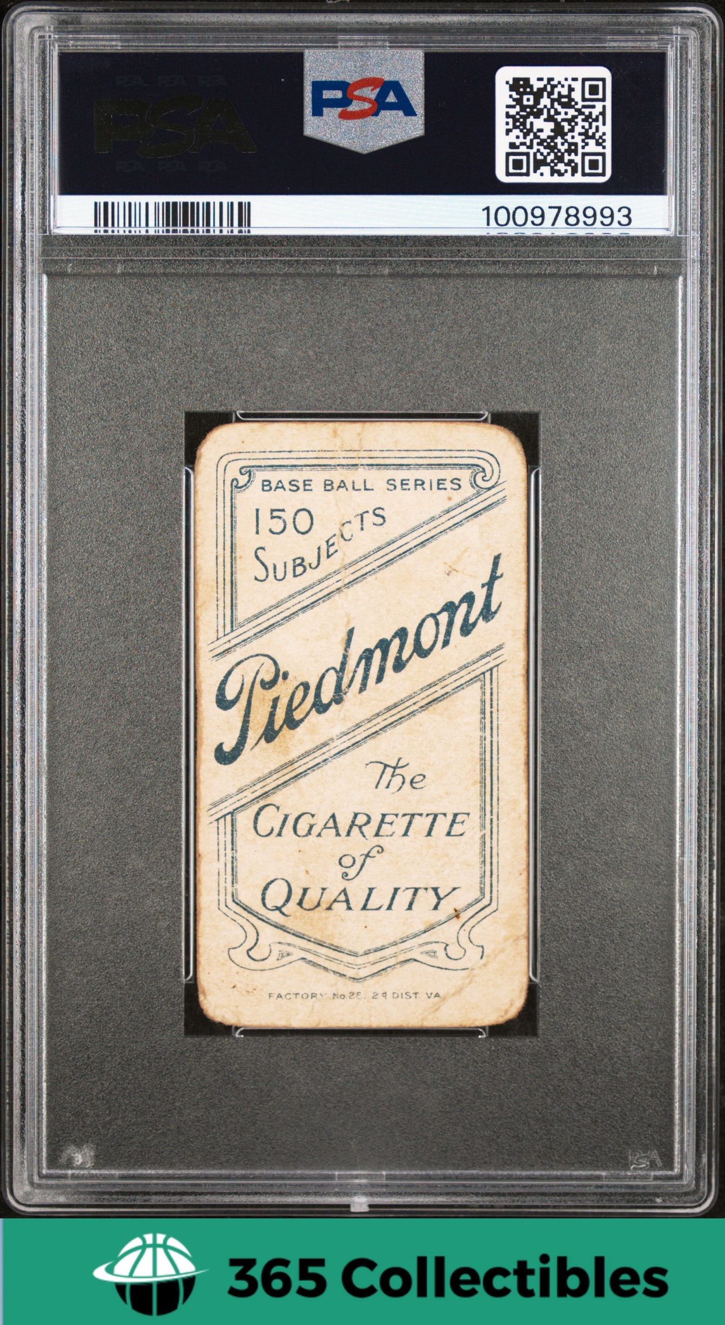 1909 T206 Piedmont 150 Tobacco Baseball Card - Rube Manning Batting (New York) - Vintage Sports Collectible for Memorabilia & Display Cases