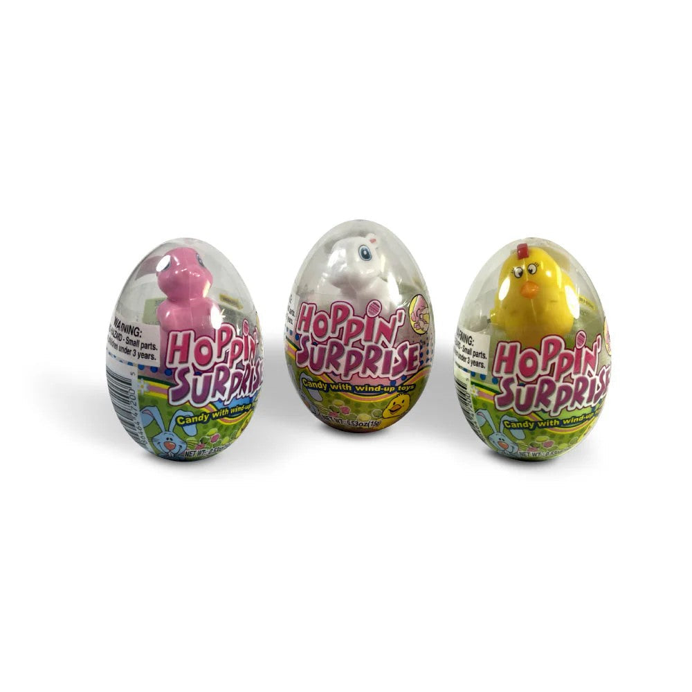 Kidsmania Hoppin Surprise Eggs - 12 Count Box | Fun Easter Basket Stuffers & Birthday Party Favors for Boys and Girls | Perfect for Egg Hunts, Classroom Rewards, and Goodie Bags