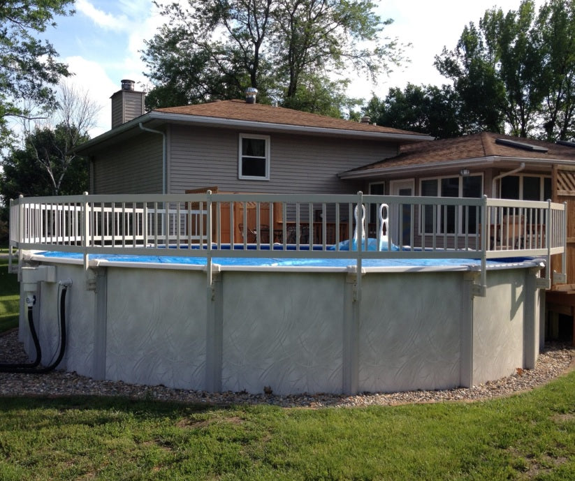 24 Premium Resin Pool Fence System Base Kits - Durable Safety Barrier for Inground & Above Ground Pools - Perfect for Backyard, Deck, and Patio Safety
