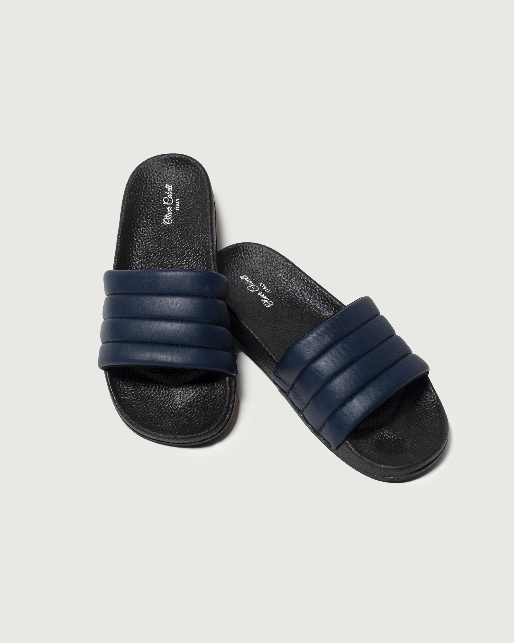Comfortable Vegan Slides for Women & Men - Soft Navy Blue House Slippers | Perfect for Home, Beach, Pool & Spa Relaxation