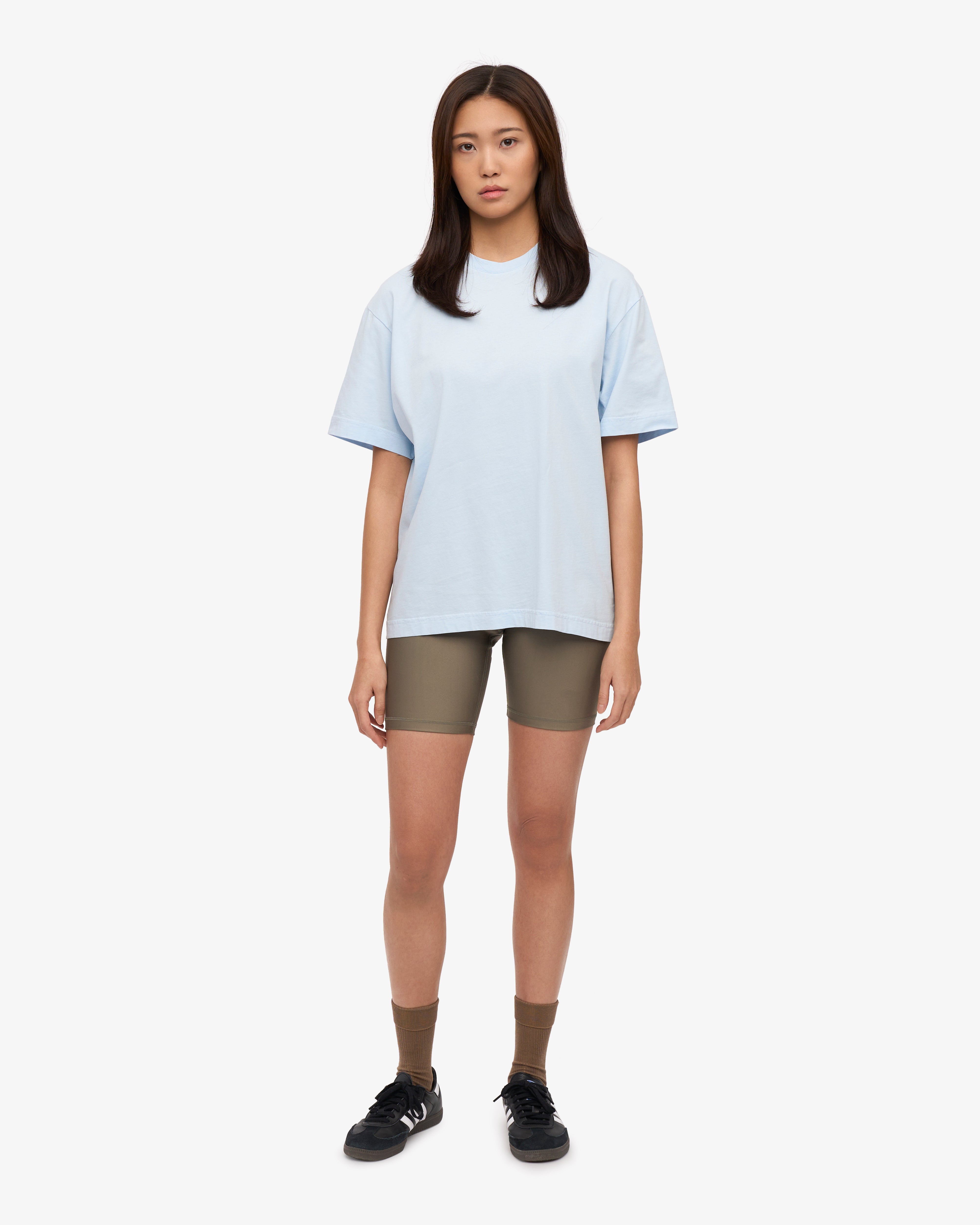 Oversized Organic Cotton T-Shirt for Women - Soft & Comfortable Polar Blue Tee - Perfect for Casual Wear, Loungewear & Everyday Outfits