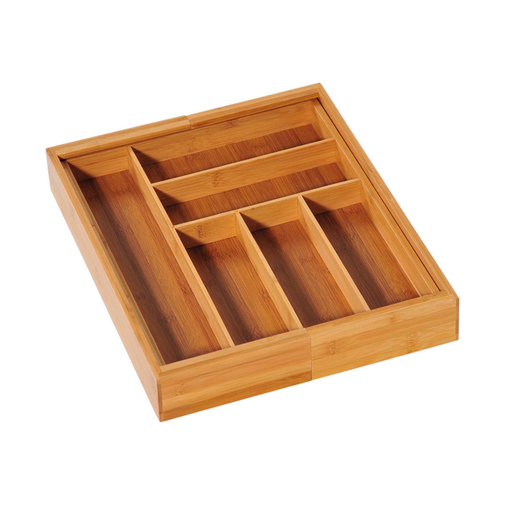 Eco-Friendly Bamboo Cutlery Basket - Sustainable Kitchen Organizer for Forks, Spoons & Knives | Perfect for Dining, Picnics & Camping