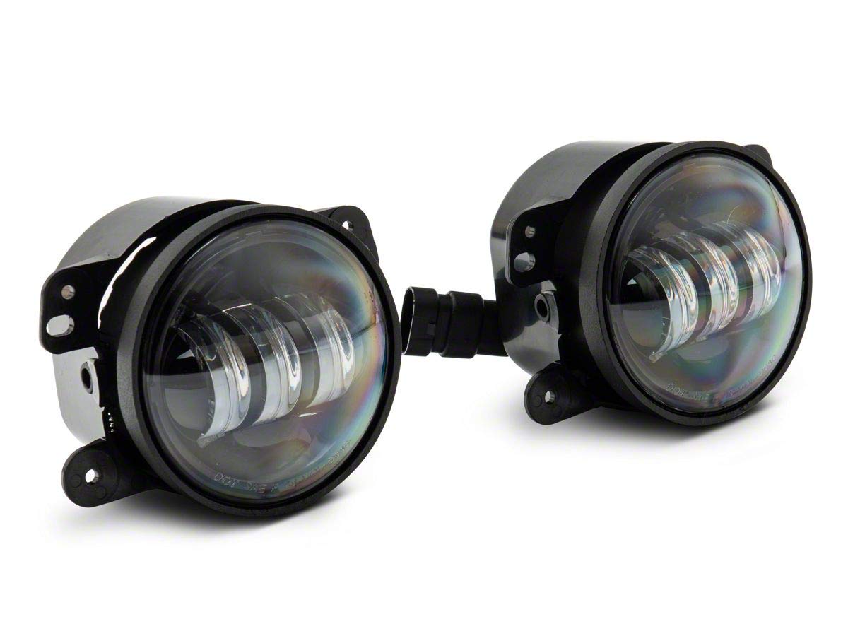 Raxiom 07-22 Jeep Wrangler JK/JL Axial Series Tri-Bar LED Fog Lights - White (J130811) | Off-Road & Night Driving Visibility Enhancement