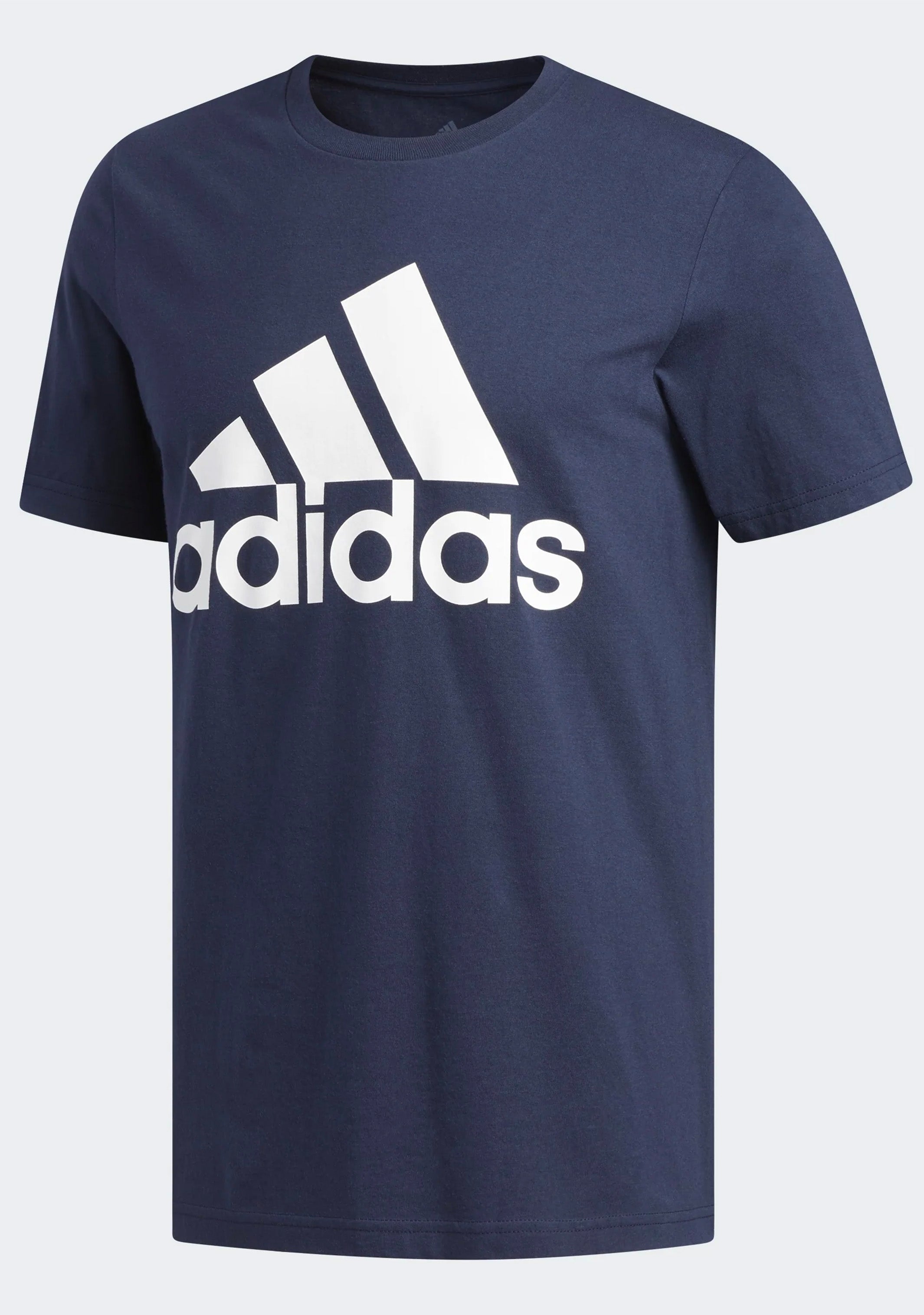 Adidas Men's Essentials Big Logo T-Shirt - Comfortable Cotton Crewneck Tee for Casual Wear, Gym & Everyday Outfits