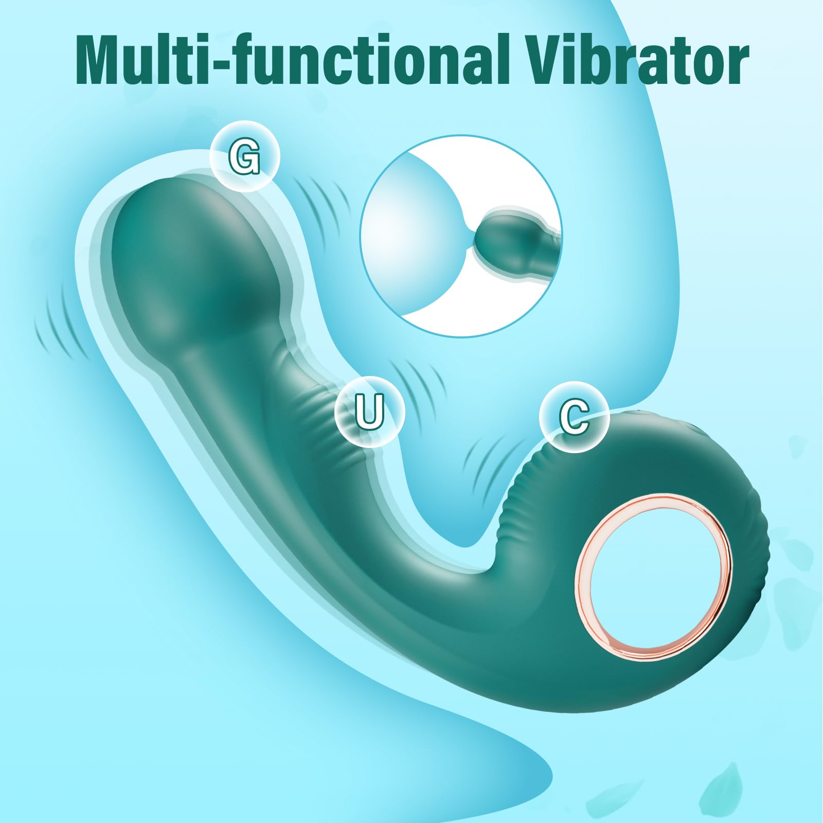 Best G Spot Vibrator for Women - 10 Powerful Vibration Modes, Couples Adult Toy with Clitoral & Anal Stimulator - Perfect for Solo Play & Romantic Nights