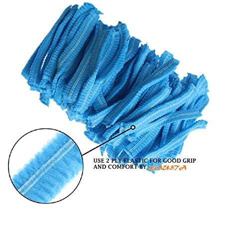KAPGGRILA Disposable Non-Woven Head Caps (100 Pack) - Hair Protection for Food Service, Medical & Salon Use