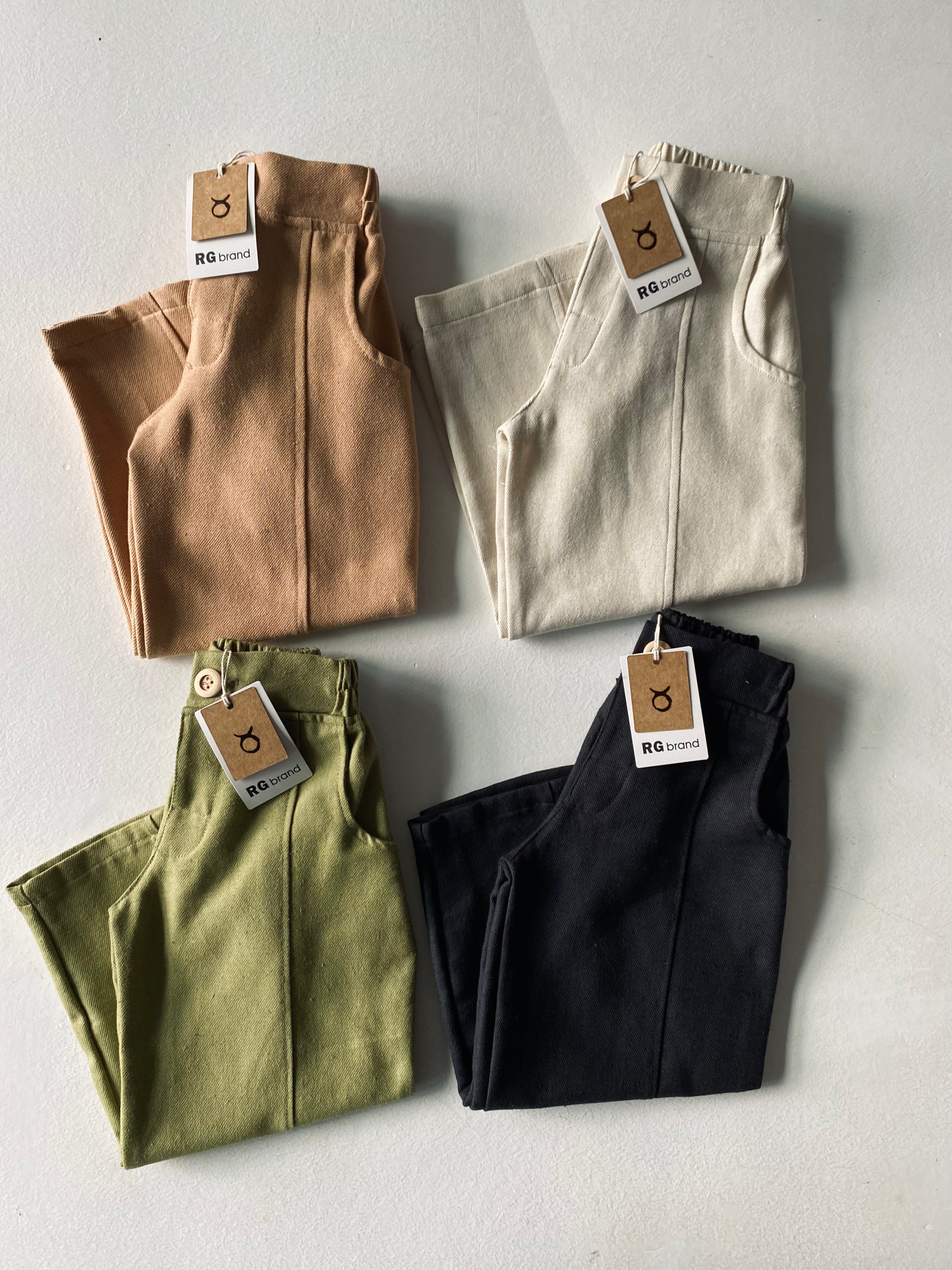 Boys' Linen Loose Fit Pants for Kids Age 3-9 | Comfortable Summer Playwear for Outdoor Activities & Casual Wear