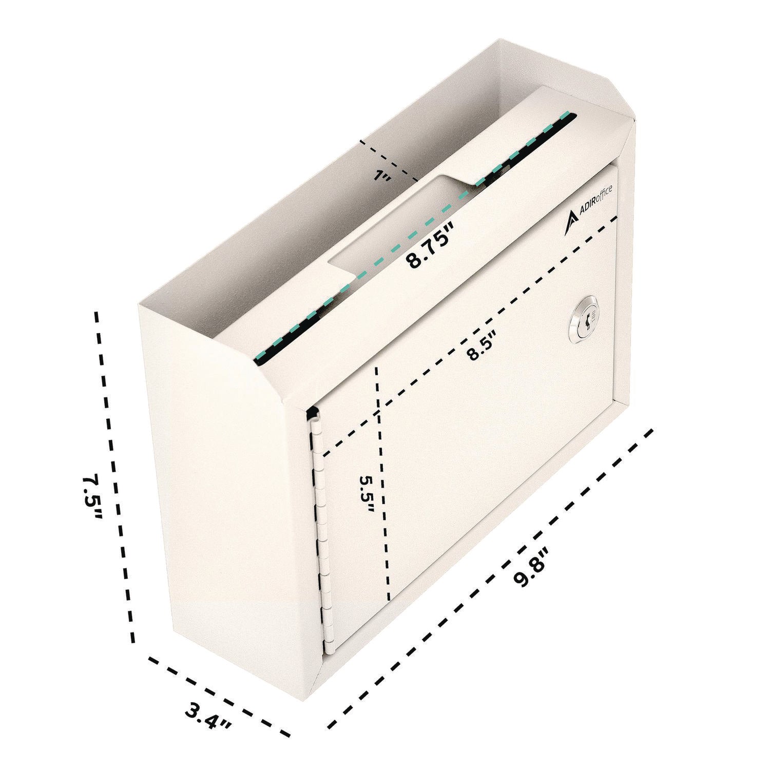 AdirOffice Medium Security Drop Box - 9.8