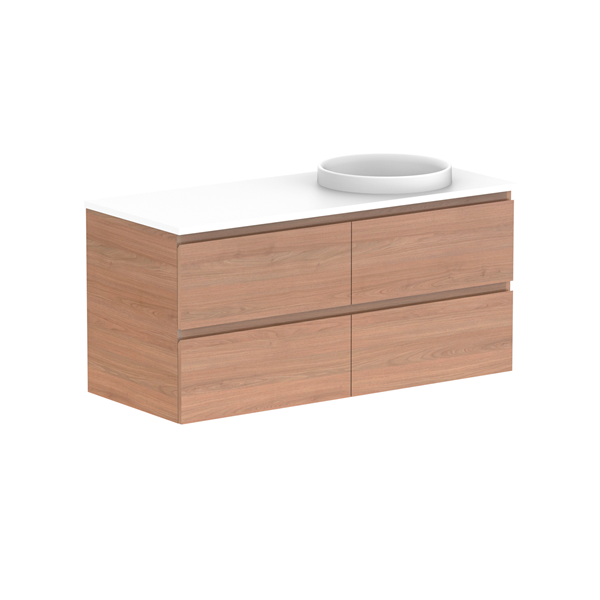 ADP Glacier Pro All Drawer Twin Vanity with Caesarstone Countertop - Modern Bathroom Vanity Set with Soft Close Drawers for Master Bath & Guest Bath Remodel