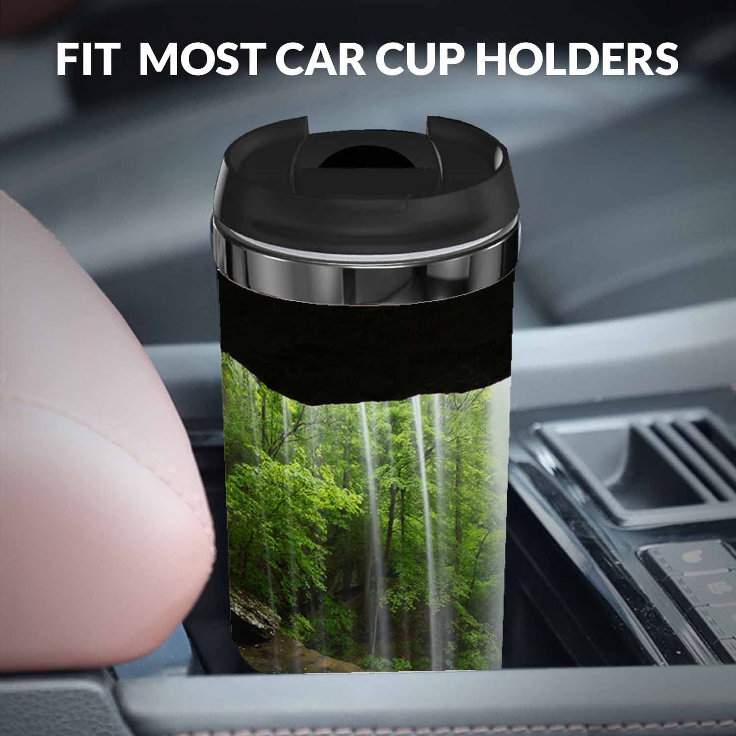 WONDERTIFY Stainless Steel Double Walled Thermal Coffee Mug - Insulated Travel Water Bottle with Natural Cave Design, Perfect for Outdoor Adventures, Camping & Office Use