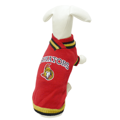 Ottawa Senators NHL Dog Sweater - Officially Licensed Hockey Pet Apparel for Small & Medium Dogs - Perfect for Game Day & Winter Outings