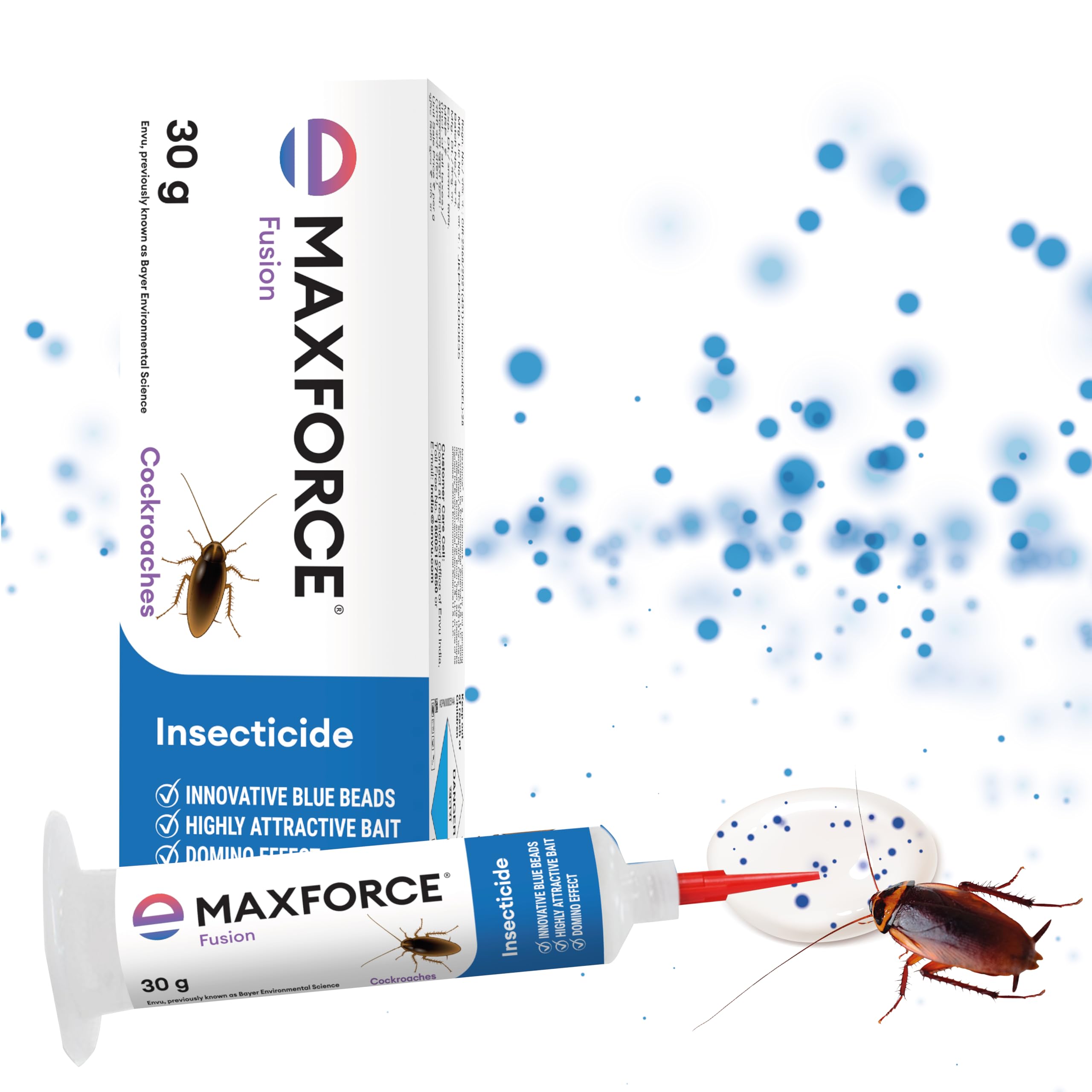 Maxforce FC Magnum Cockroach Gel Bait - 30g Tube | Fast-Acting Roach Killer Gel for Home, Kitchen & Commercial Use | Effective Pest Control for German & American Cockroaches | Ideal for Cracks, Corners & Behind Appliances