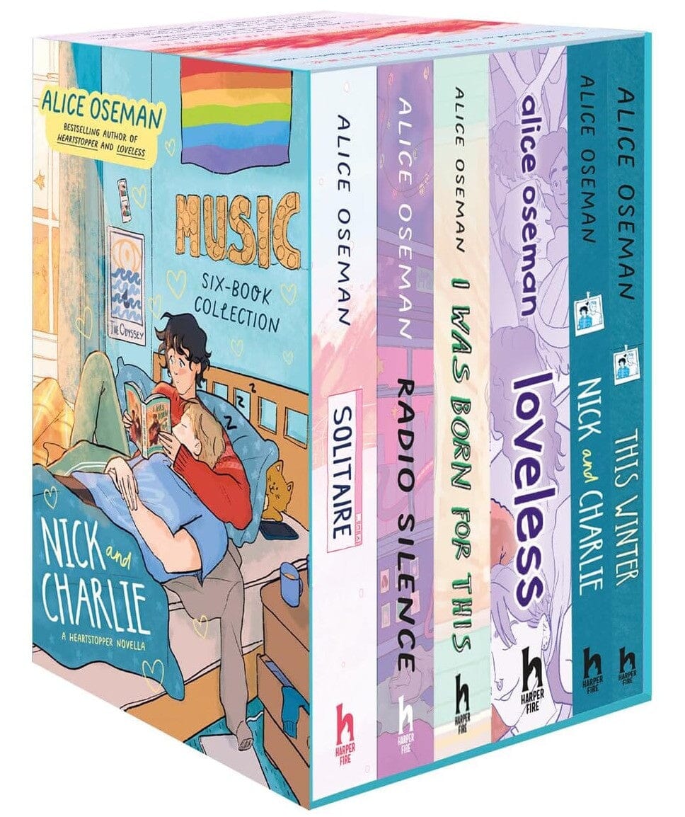 Alice Oseman Book Collection - 6 Paperback Novels (Solitaire, Radio Silence, I Was Born For This, Loveless, Nick and Charlie, This Winter) for Teens Ages 13+ | Perfect for YA Fiction Lovers, Book Clubs & Gift Giving